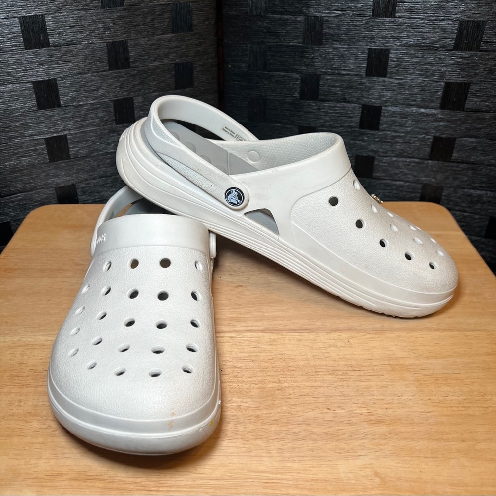 Women’s Size 12 white Crocs